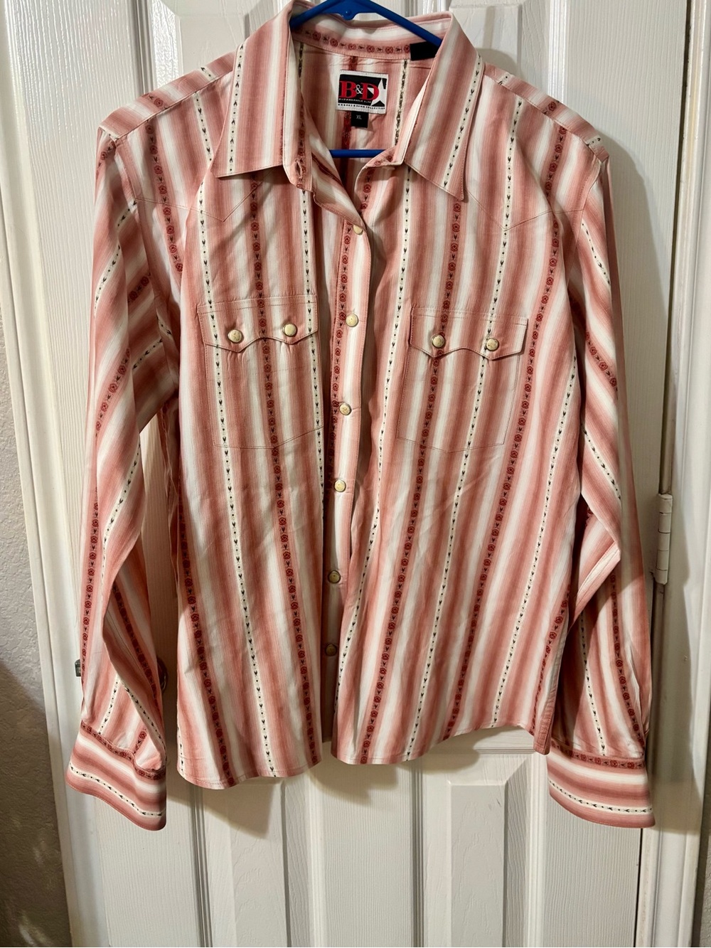 VTG Panhandle Slim Brooks & Dunn women’s  XL Multicolor Button-Up Western Shirt